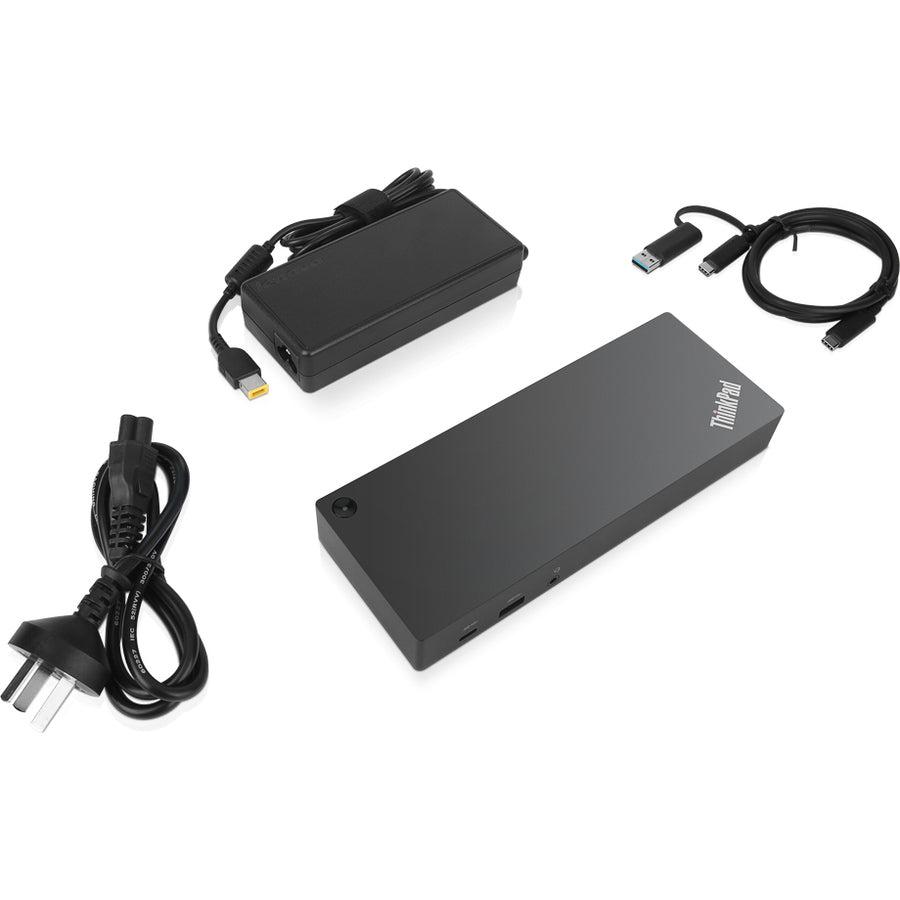 Lenovo Thinkpad Hybrid Usb-C With Usb-A Dock Wired Usb 3.2 Gen 2 (3.1 Gen 2) Type-C Black