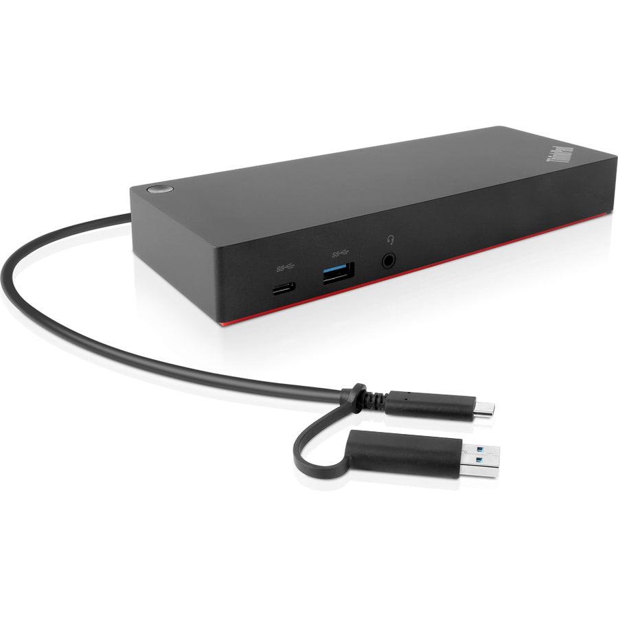 Lenovo Thinkpad Hybrid Usb-C With Usb-A Dock Wired Usb 3.2 Gen 2 (3.1 Gen 2) Type-C Black