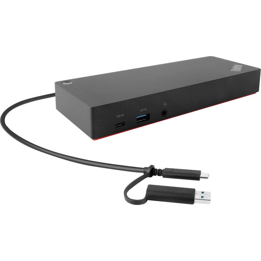Lenovo Thinkpad Hybrid Usb-C With Usb-A Dock Wired Usb 3.2 Gen 2 (3.1 Gen 2) Type-C Black