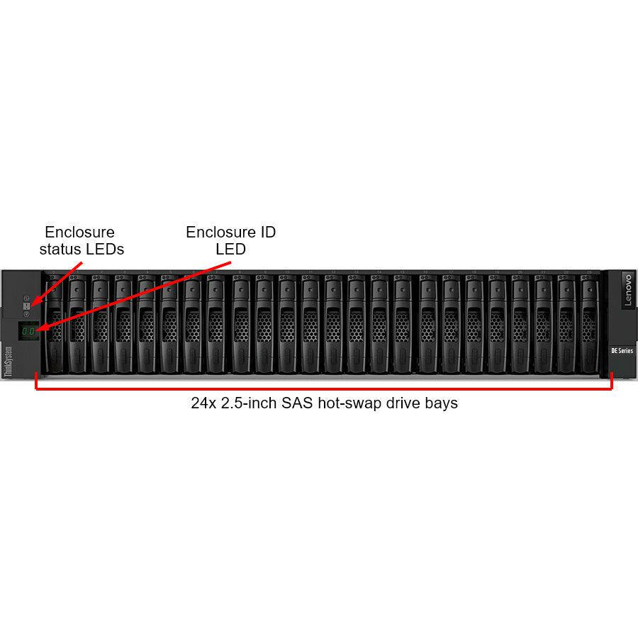 Lenovo Thinksystem De2000H Disk Array Rack (2U) Black