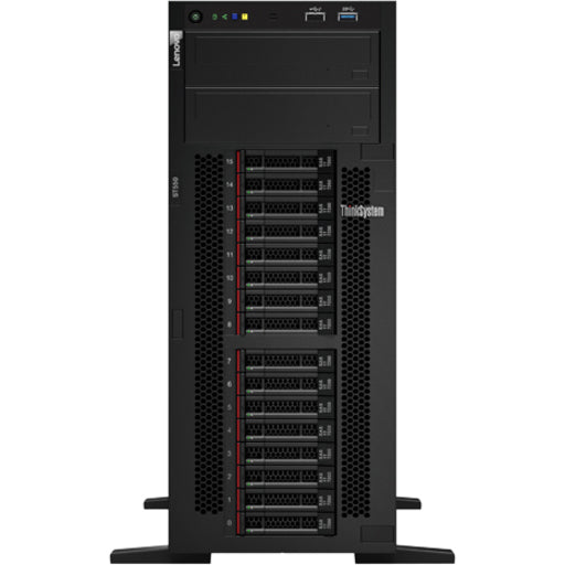 Lenovo ThinkSystem ST550 7X10A0BKNA 4U Tower Server - 1 x Intel Xeon Silver 4208 2.10 GHz - 16 GB RAM - 12Gb/s SAS, Serial ATA/600 Controller