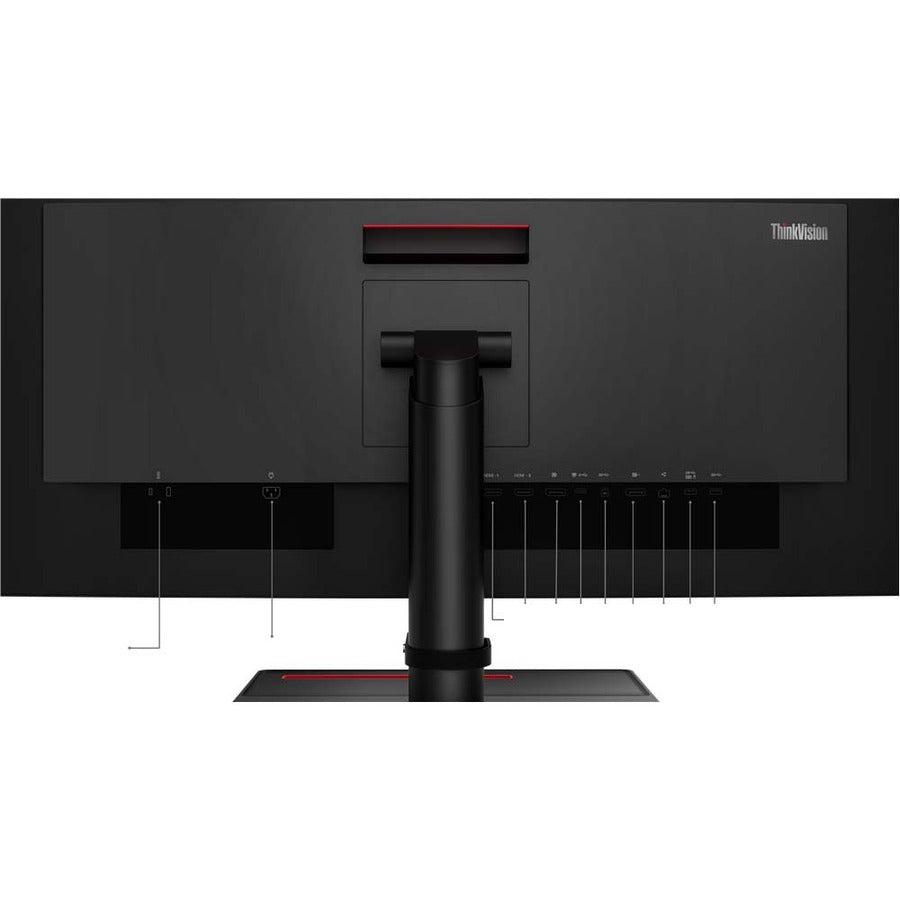 Lenovo Thinkvision P34W-20 86.7 Cm (34.1") 3440 X 1440 Pixels Wide Quad Hd Led Black