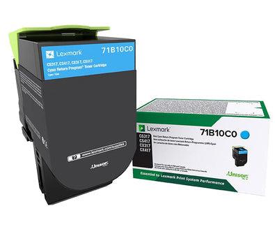Lexmark 71B10C0 Toner Cartridge 1 Pc(S) Original Cyan