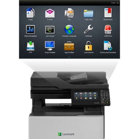 Lexmark CX725de Laser Multifunction Printer - Color 40CT043