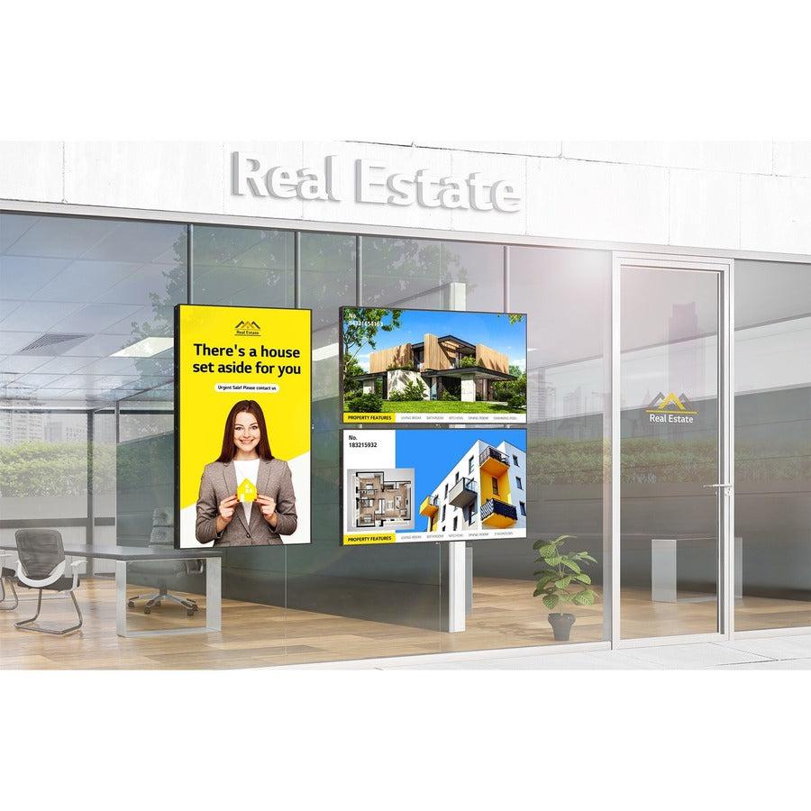 Lg 55Xs4J-B Signage Display Digital Signage Flat Panel 139.7 Cm (55") Ips Wi-Fi 4000 Cd/M² Full Hd Black Web Os 24/7