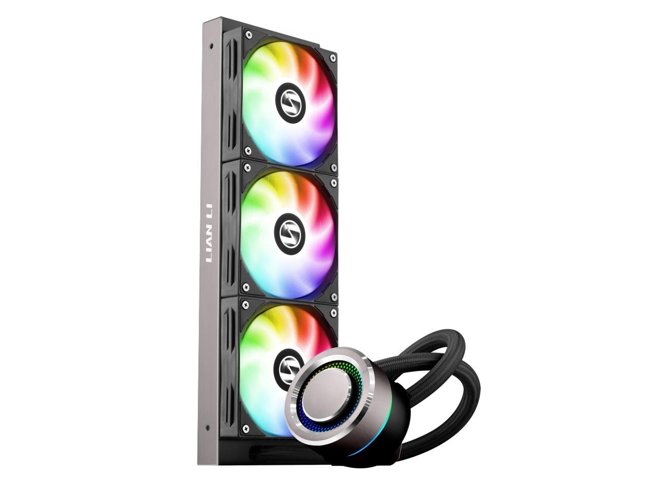 Lian Li Galahad Aio360 Rgb Black-Triple 120Mm Addressable Rgb Fans Aio Cpu Liquid Cooler - Ga360B