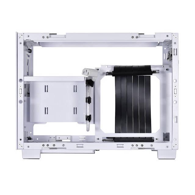 Lian Li Q58 White Color Spcc/ Aluminum/ Tempered Glass Mini Tower Computer Case, Pcie 3.0 Riser Card Cable Included - Q58W3