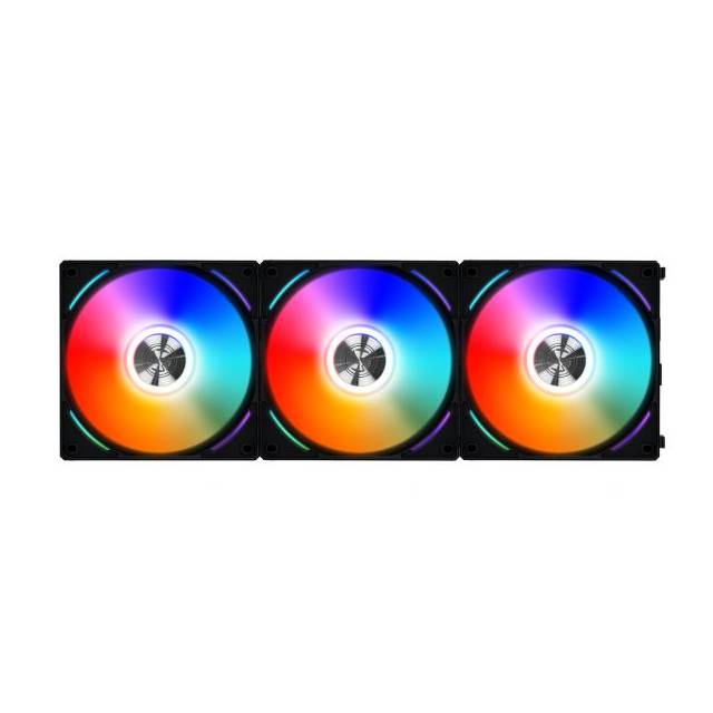 Lian Li Uni Fan Al120 3 Pack Black With Controller (Argb 120Mm Led Pwm Daisy-Chain)