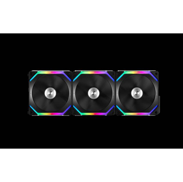 Lian Li Uni Fan Sl120 3 Pack Black - With Controller (Argb 120Mm Led Pwm Daisy-Chain) 12Uf3B