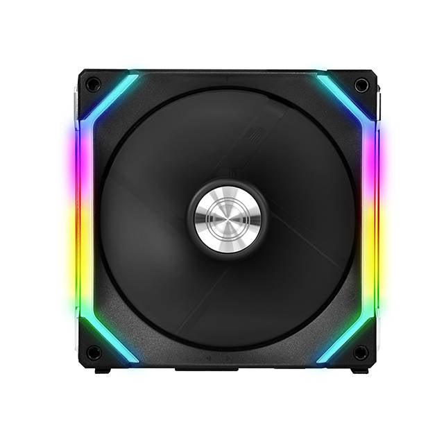 Lian Li Uni Fan Sl120 Single Pack Black Without Controller (Argb 120Mm Led Pwm Daisy-Chain) 12Uf1B , Compatible With Sl120 3 Pack Or Sl140 2 Pack Only