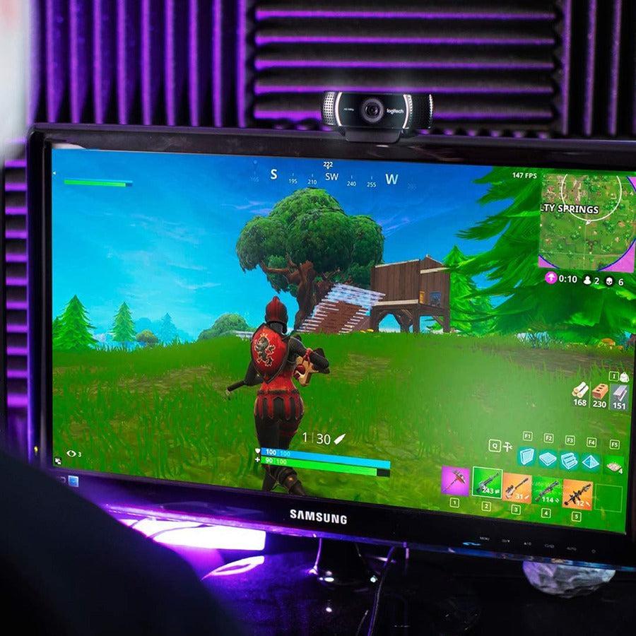 Logitech C922 Pro Stream Webcam 1920 X 1080 Pixels Usb Black