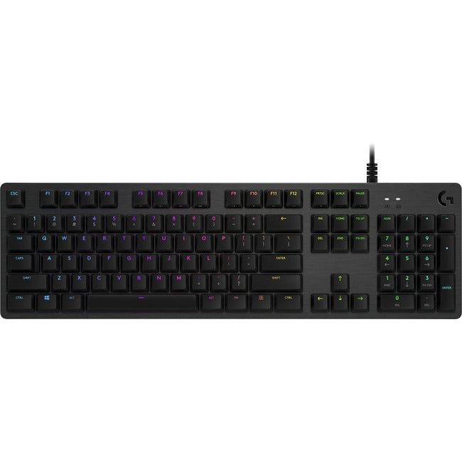 Logitech G512 CARBON LIGHTSYNC RGB Mechanical Gaming Keyboard with GX Brown switches and USB passthrough (Tactile) 920-009342