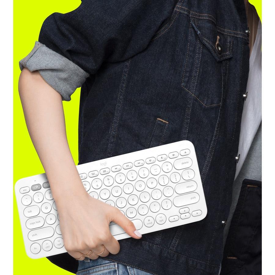 Logitech K380 For Mac Keyboard Bluetooth Qwerty Us English White