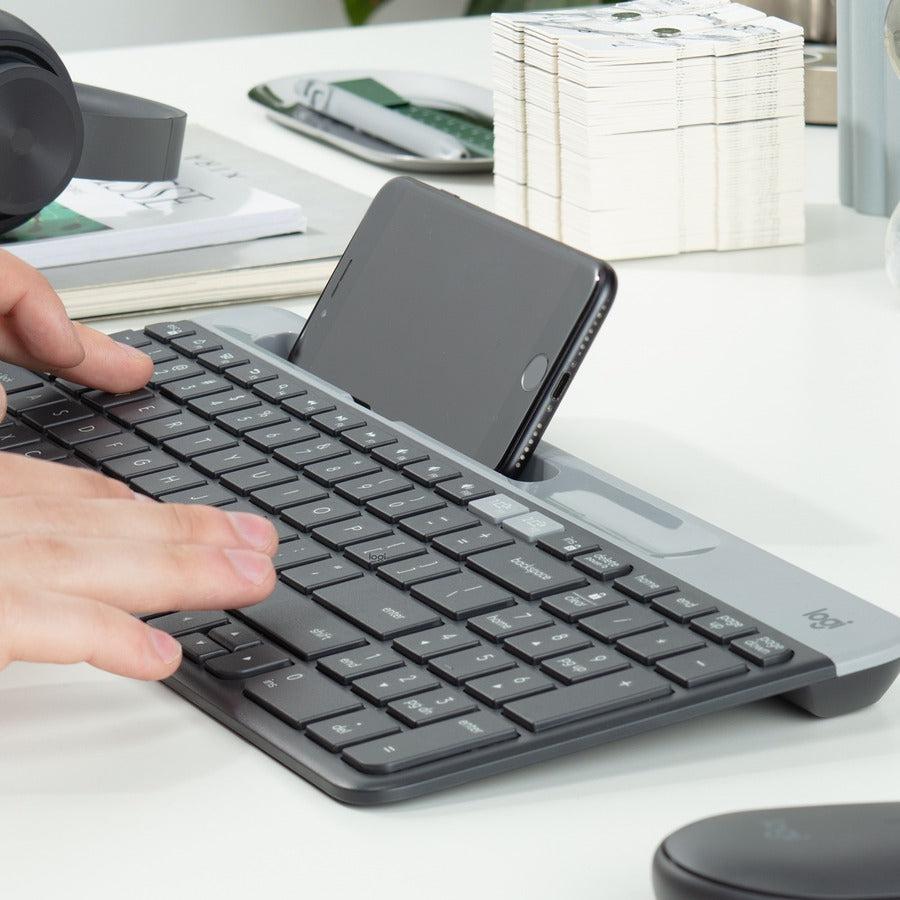 Logitech K580 Multi-Device Chrome Os Edition Keyboard Rf Wireless + Bluetooth Graphite