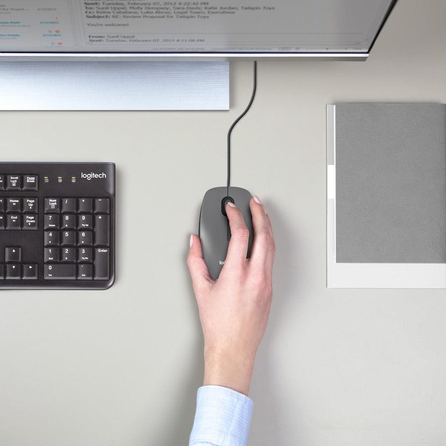 Logitech M100 Mouse Usb Type-A Optical 1000 Dpi