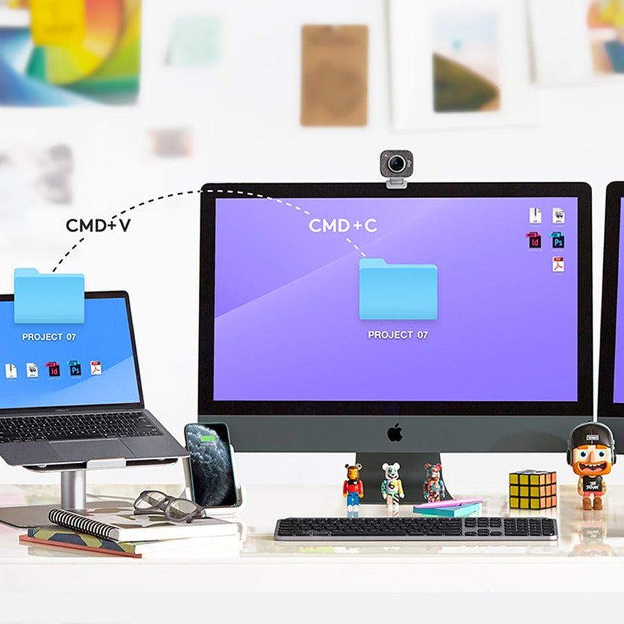 Logitech Mx Keys For Mac Keyboard Rf Wireless + Bluetooth Grey