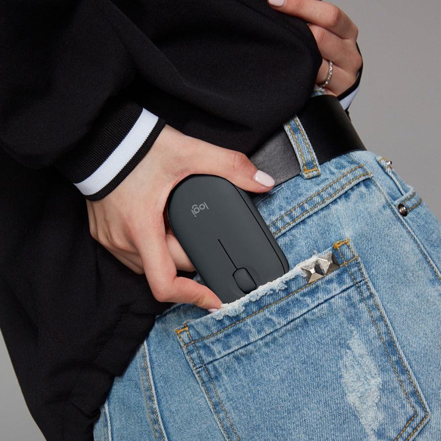 Logitech Portable M355 Mouse Ambidextrous Rf Wireless+Bluetooth Optical 1000 Dpi