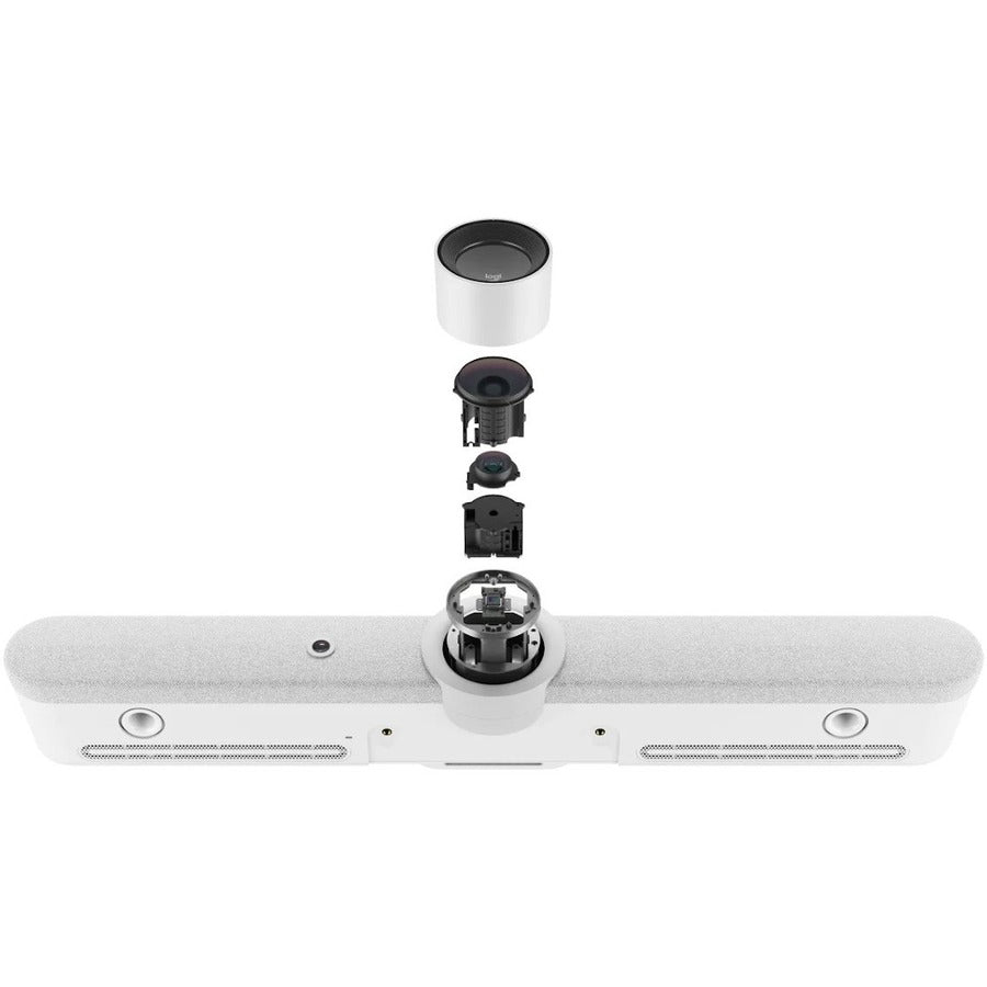 Logitech Rally Bar All-In-One Video Bar for Medium and Large Rooms, White 960-001320