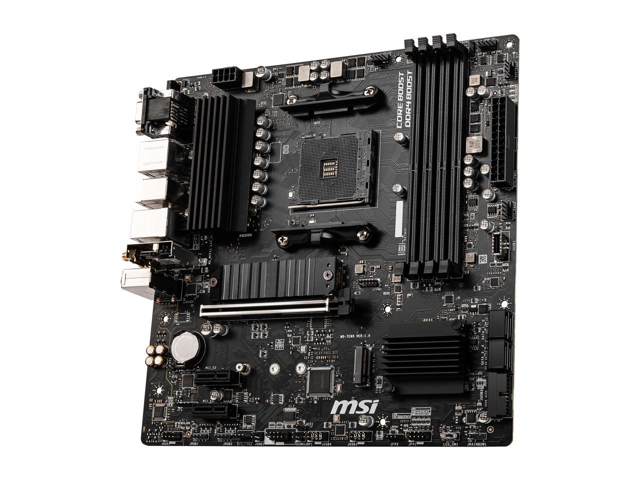 Msi B550M Pro-Vdh Wifi Socket Am4/ Amd B550/ Ddr4/ Sata3&Usb3.2/ M.2/ Micro-Atx Motherboard