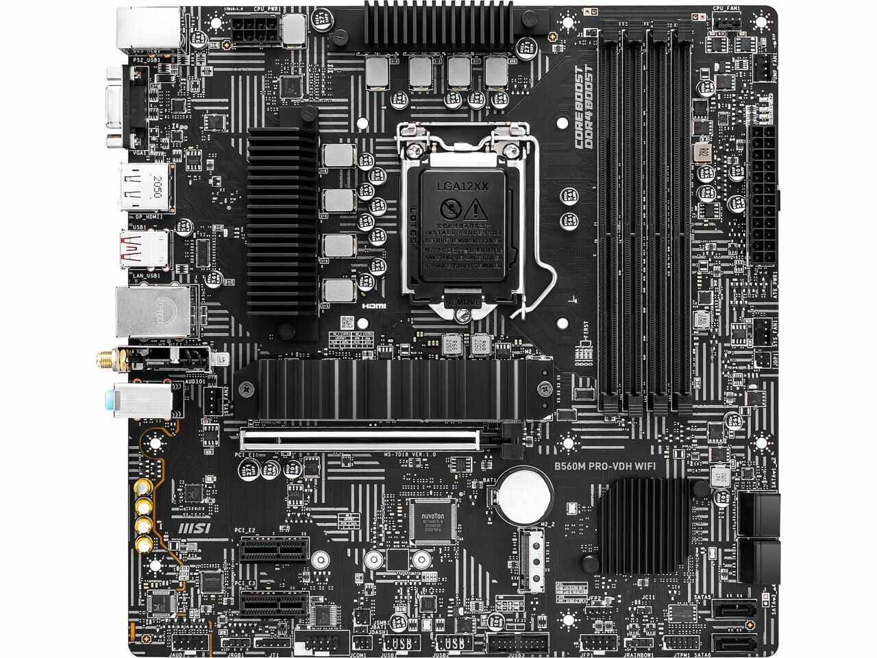 Msi B560M Pro-Vdh Wifi Lga 1200 Intel B560 Sata 6Gb/S Micro Atx Intel Motherboard