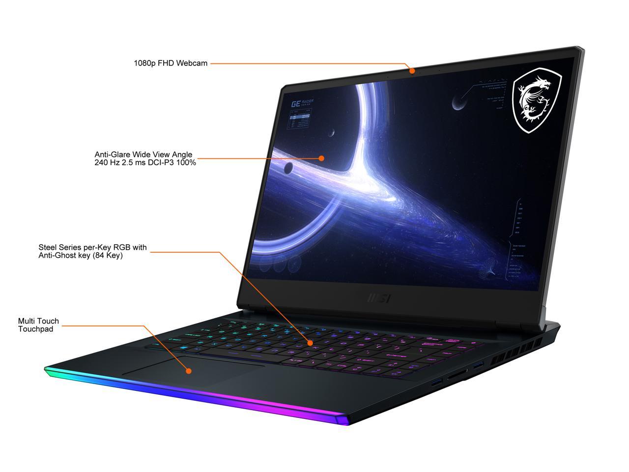 Msi Ge66 Raider 11Ug-070 15.6 Inch Intel Core I7-11800H 2.4-4.6Ghz/ 16Gb(8Gb*2) Ddr4/ 1Tb Nvme