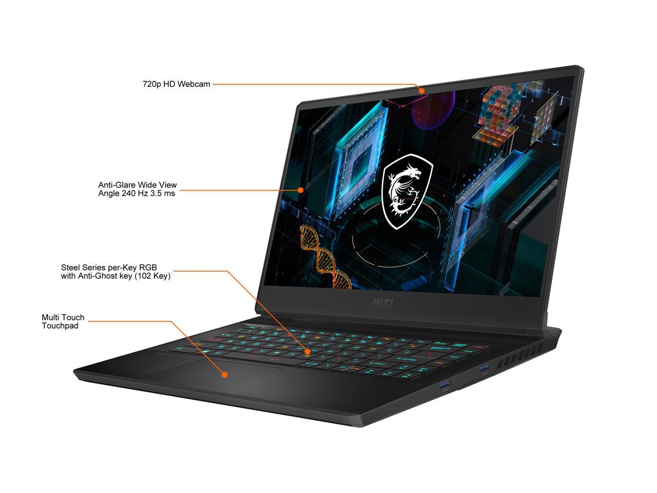 Msi Gp Series - 15.6" 240 Hz - Intel Core I7 11Th Gen 11800H (2.30Ghz) - Nvidia Geforce Rtx 3070