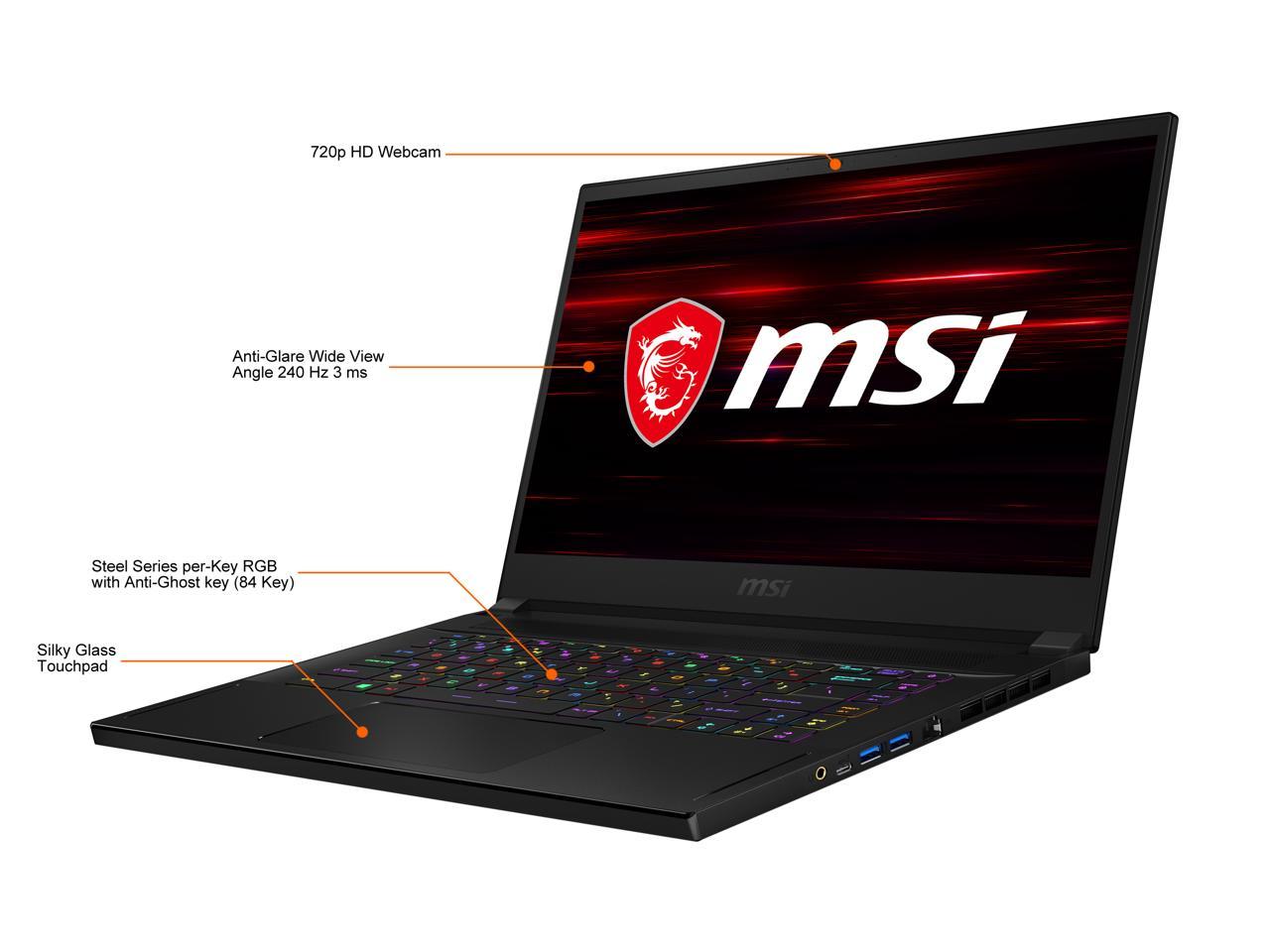 Msi Gs66 Stealth 10Sf-683 15.6 Inch Intel Core I7-10750H 2.6-5.0Ghz/ 16Gb (8G*2) Ddr4/ 1Tb Nvme Ssd/