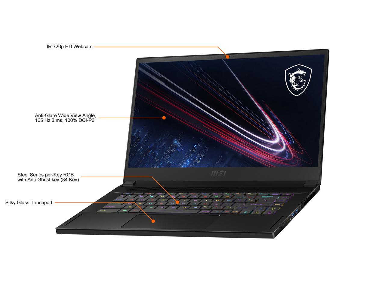 Msi Gs66 Stealth 11Uh-235 15.6 Inch Intel Core I7-11800H 2.4-4.6Ghz/ 16Gb (8G*2) Ddr4/ 1Tb Nvme Ssd/