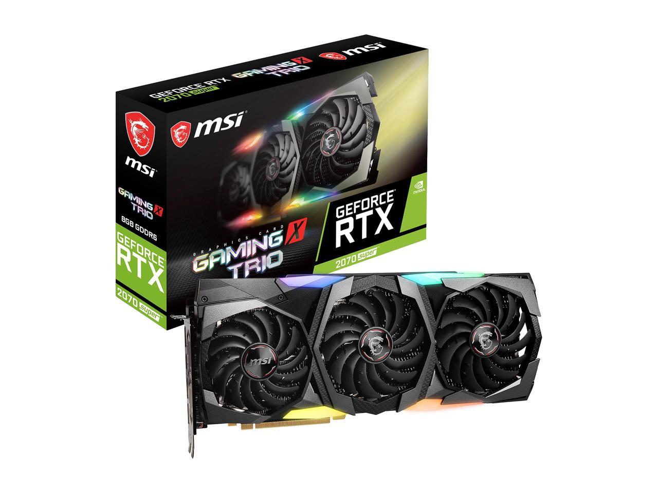 Msi Geforce Rtx 2070 Super 8Gb Gddr6 Pci Express 3.0 X16 Sli Support Video Card Rtx 2070 Super Gaming X Trio