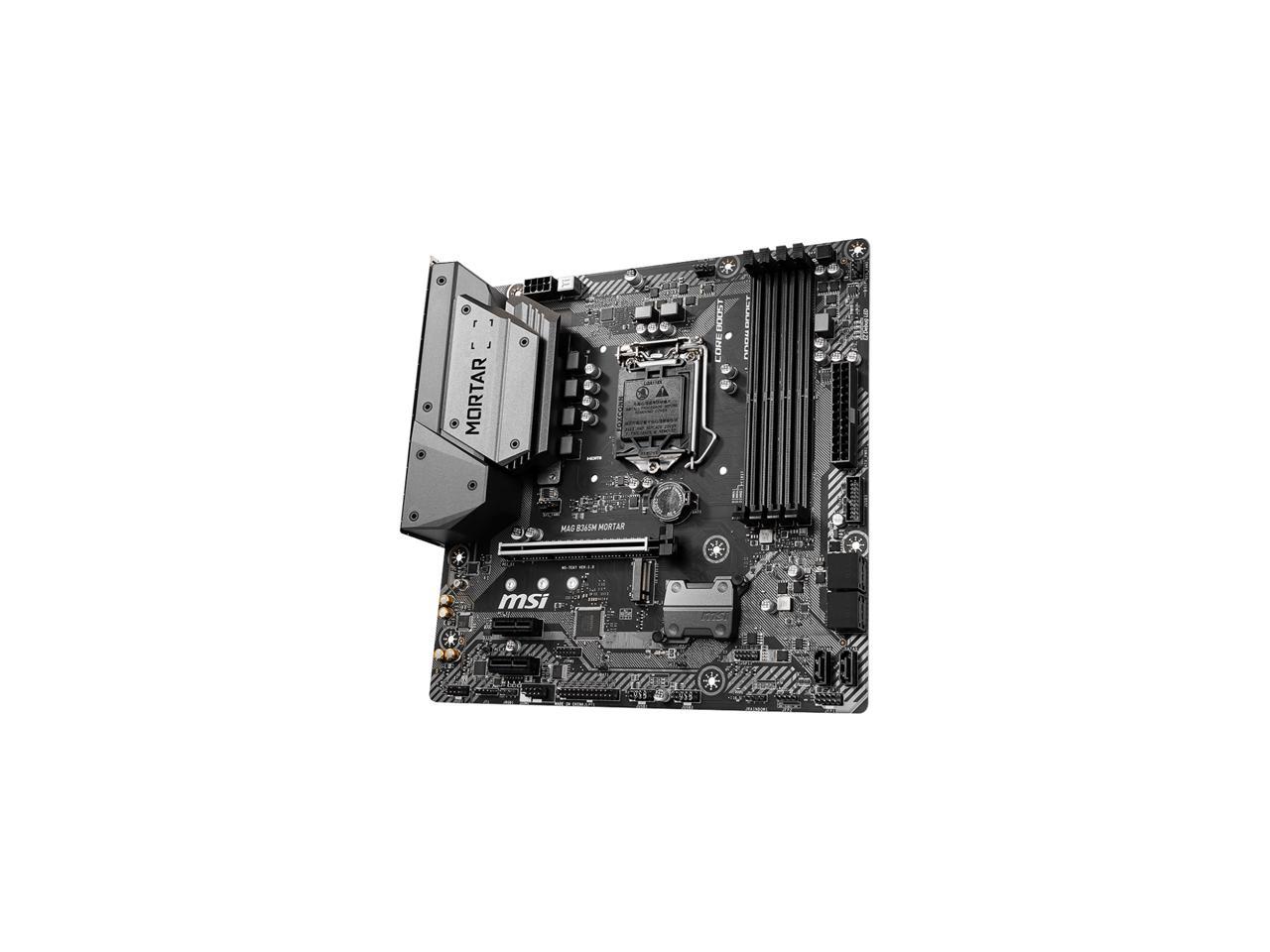 Msi Mag B365M Mortar Lga 1151 Intel B365 Sata 6Gb/S Micro Atx Intel Motherboard