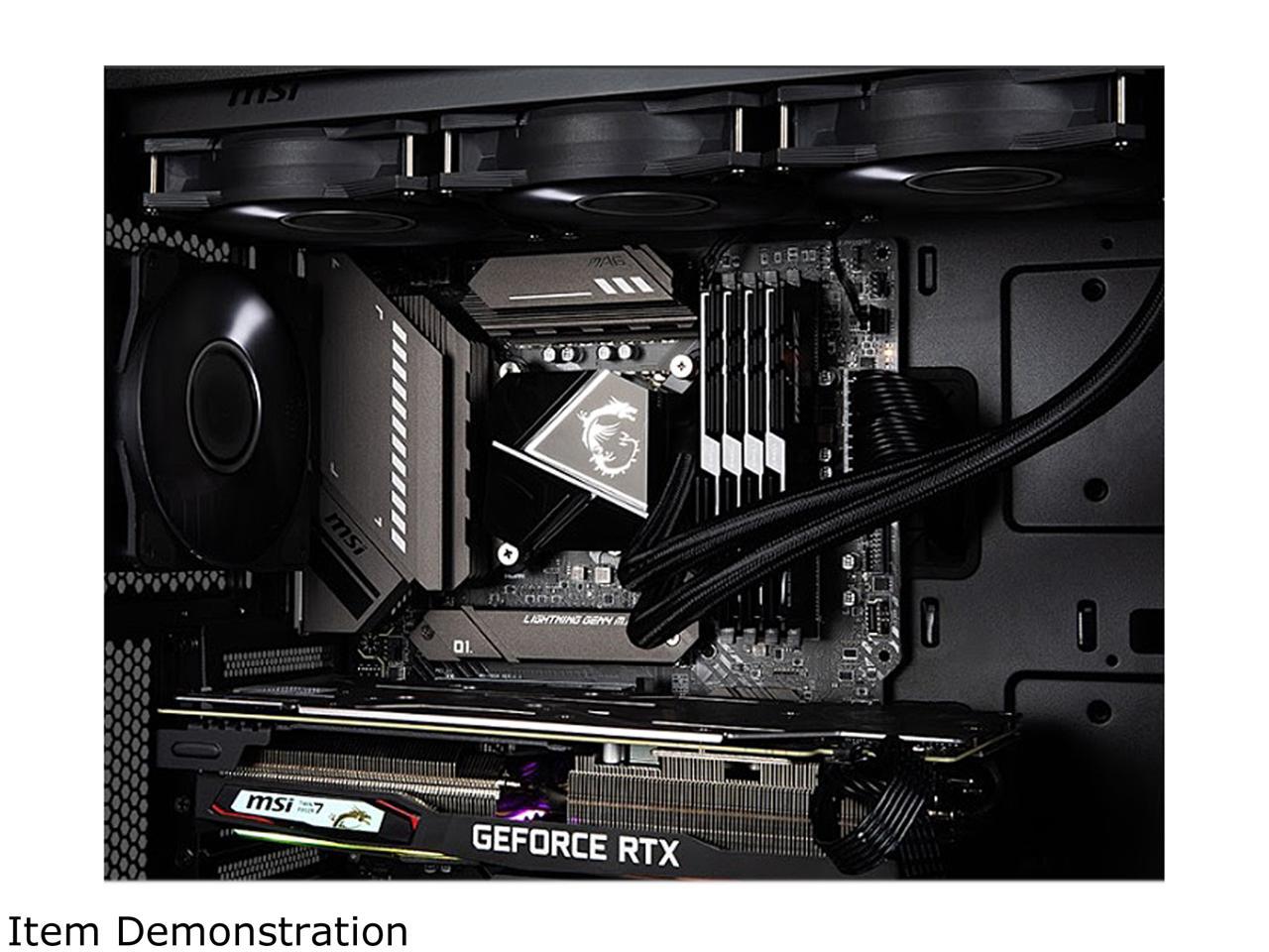 Msi Mag Series Coreliquid P240 Aio Liquid Cpu Cooler, 240Mm Radiator, Dual 120Mm Pwm Fans