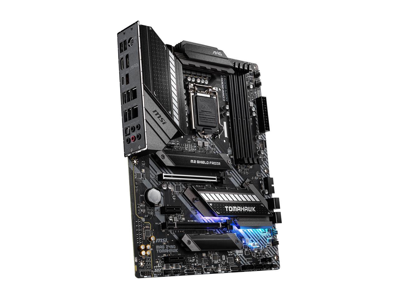 Msi Mag Z490 Tomahawk Lga 1200 Intel Z490 Sata 6Gb/S Atx Intel Motherboard