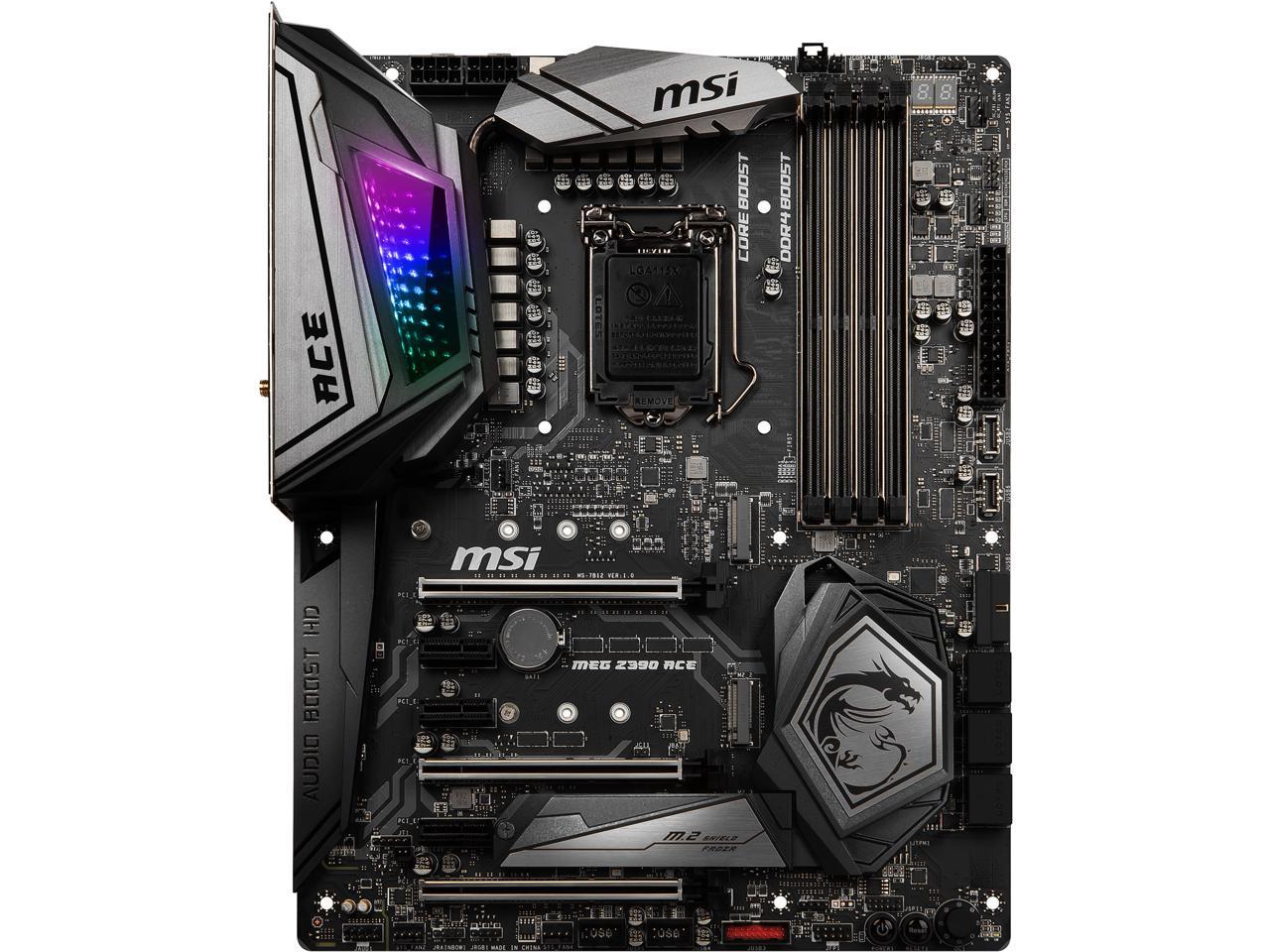 Msi Meg Z390 Ace Lga 1151 (300 Series) Intel Z390 Sata 6Gb/S Usb 3.1 Atx Intel Motherboard