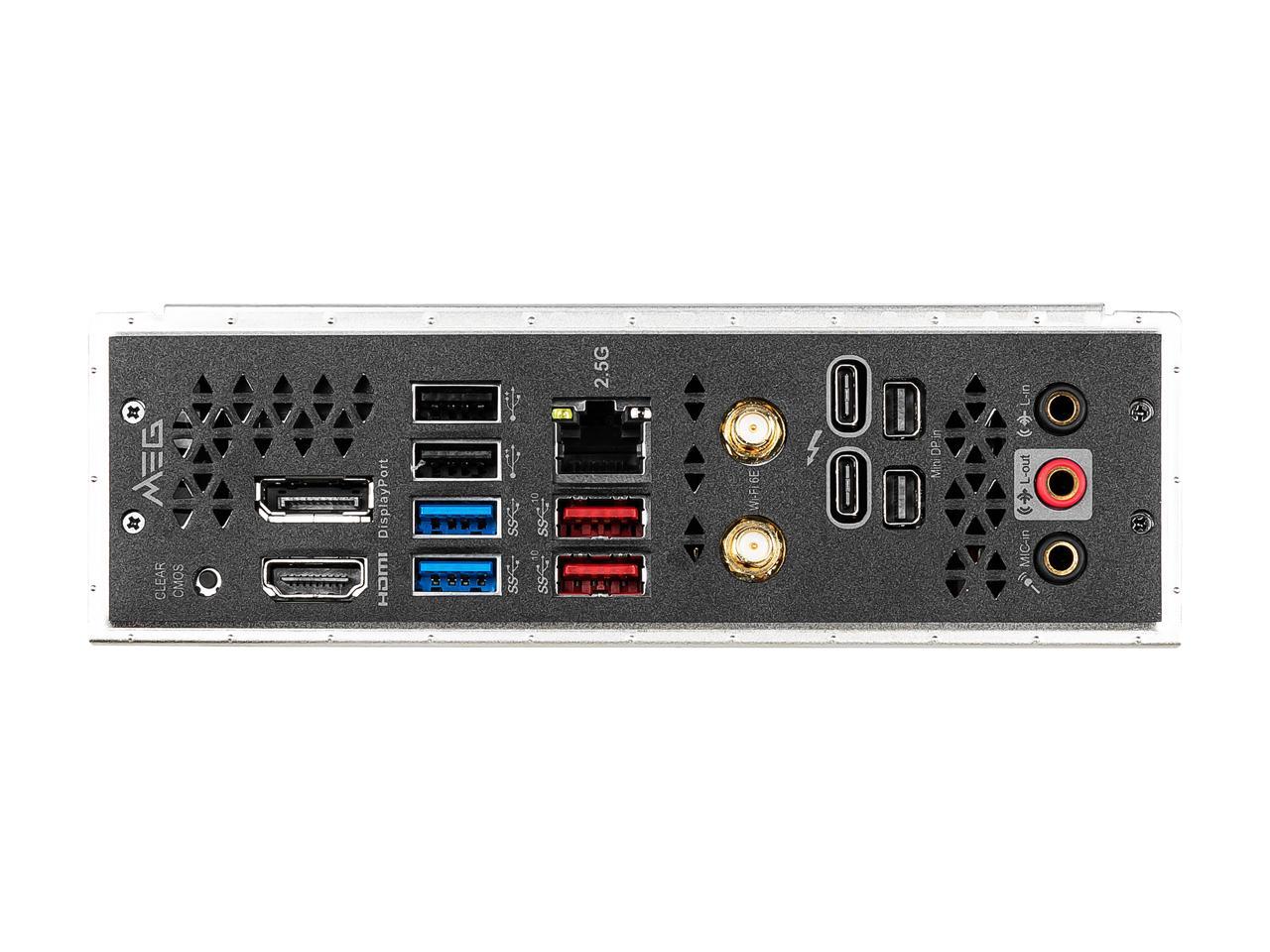 Msi Meg Z590I Unify Lga 1200 Intel Z590 Sata 6Gb/S Mini Itx Intel Motherboard