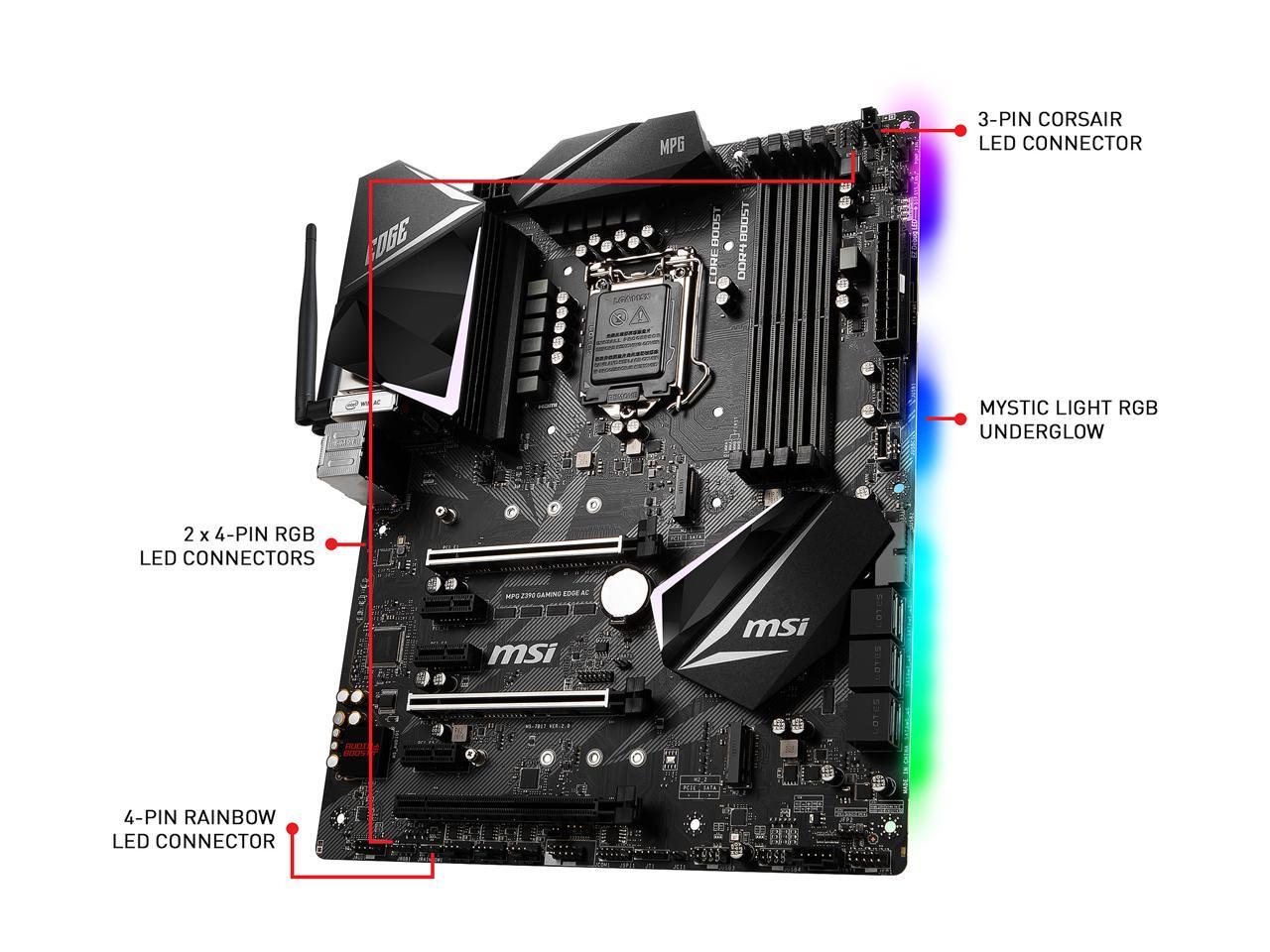 Msi Mpg Z390 Gaming Edge Ac Lga 1151 (300 Series) Intel Z390