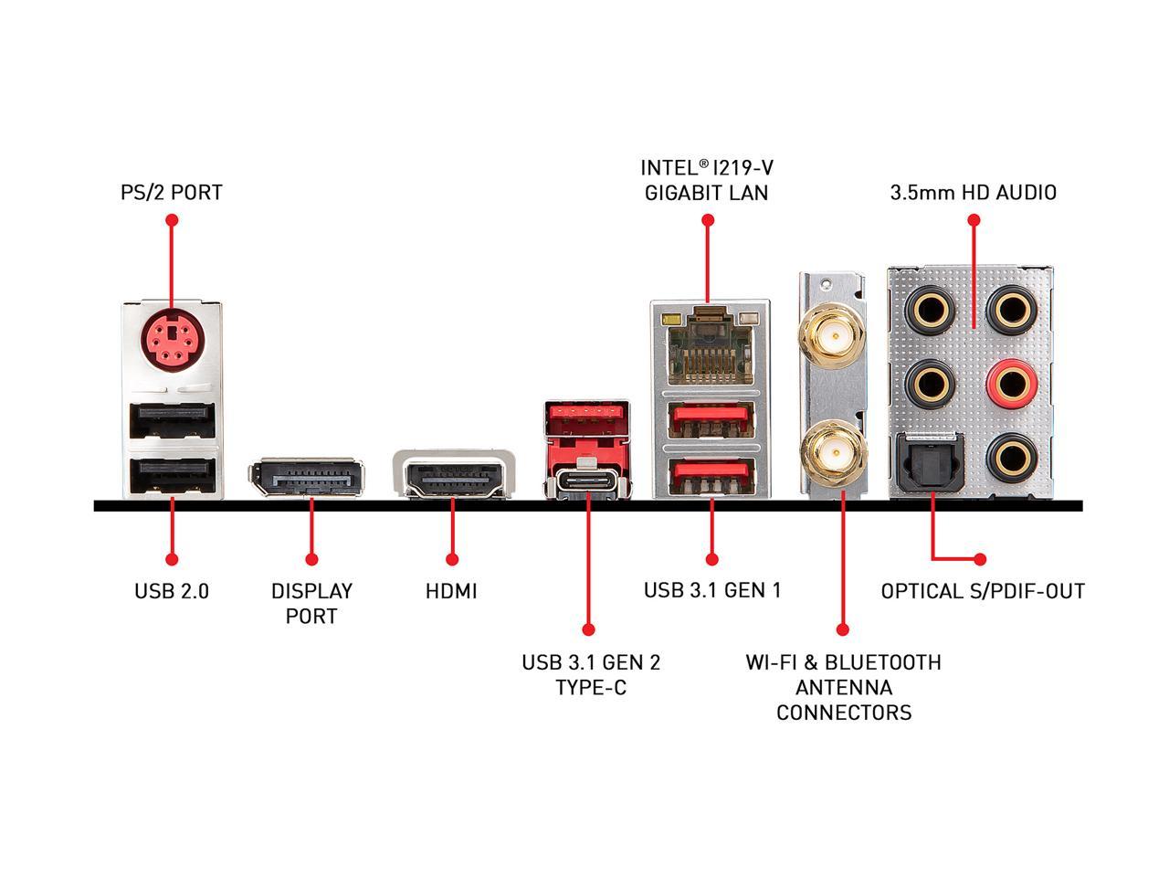 Msi Mpg Z390 Gaming Edge Ac Lga 1151 (300 Series) Intel Z390 Sata 6Gb/S Atx Intel Motherboard