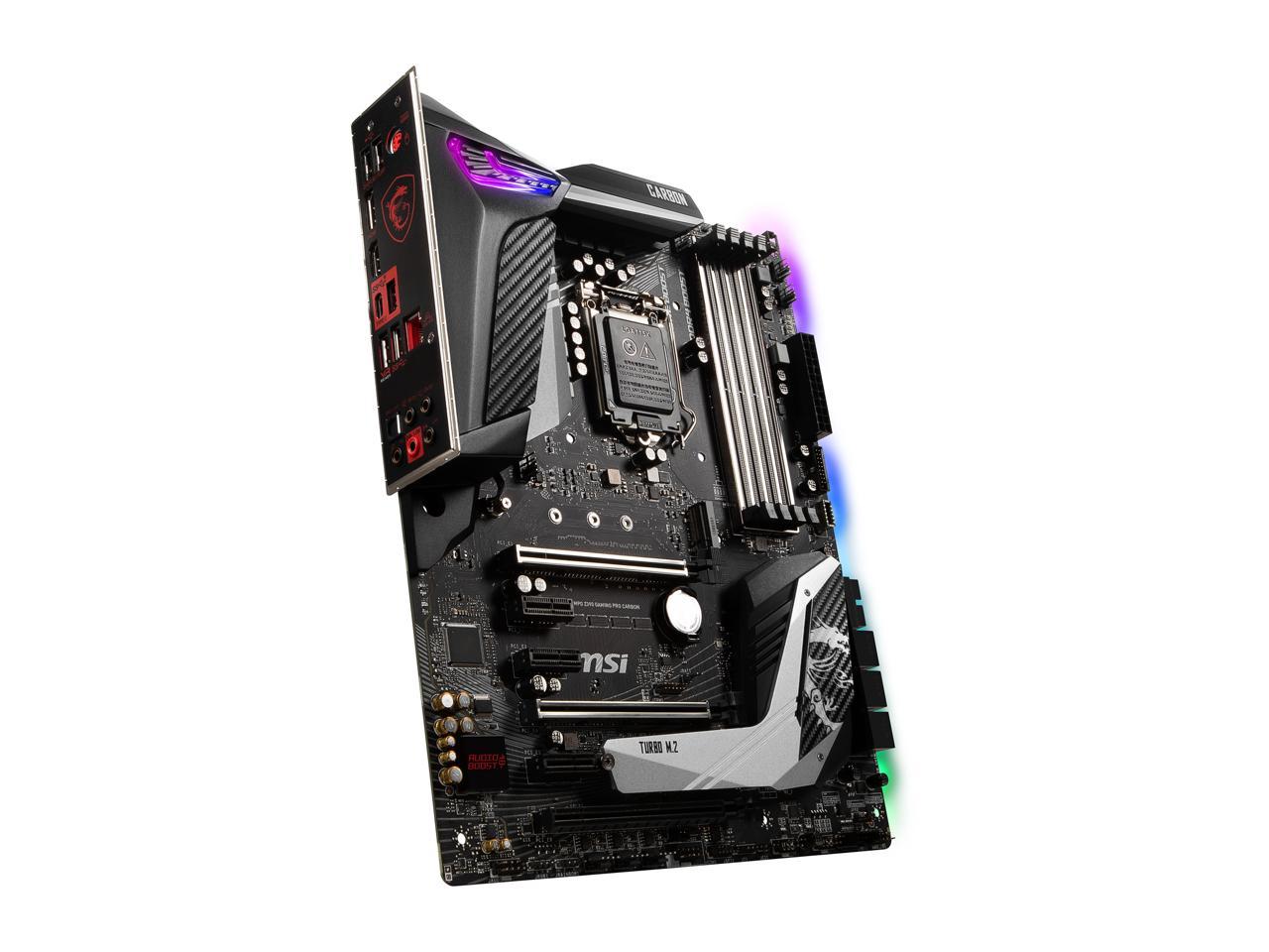 Msi Mpg Z390 Gaming Pro Carbon Lga 1151 (300 Series) Intel Z390 Hdmi Sata 6Gb/S Usb 3.1 Atx Intel Motherboard
