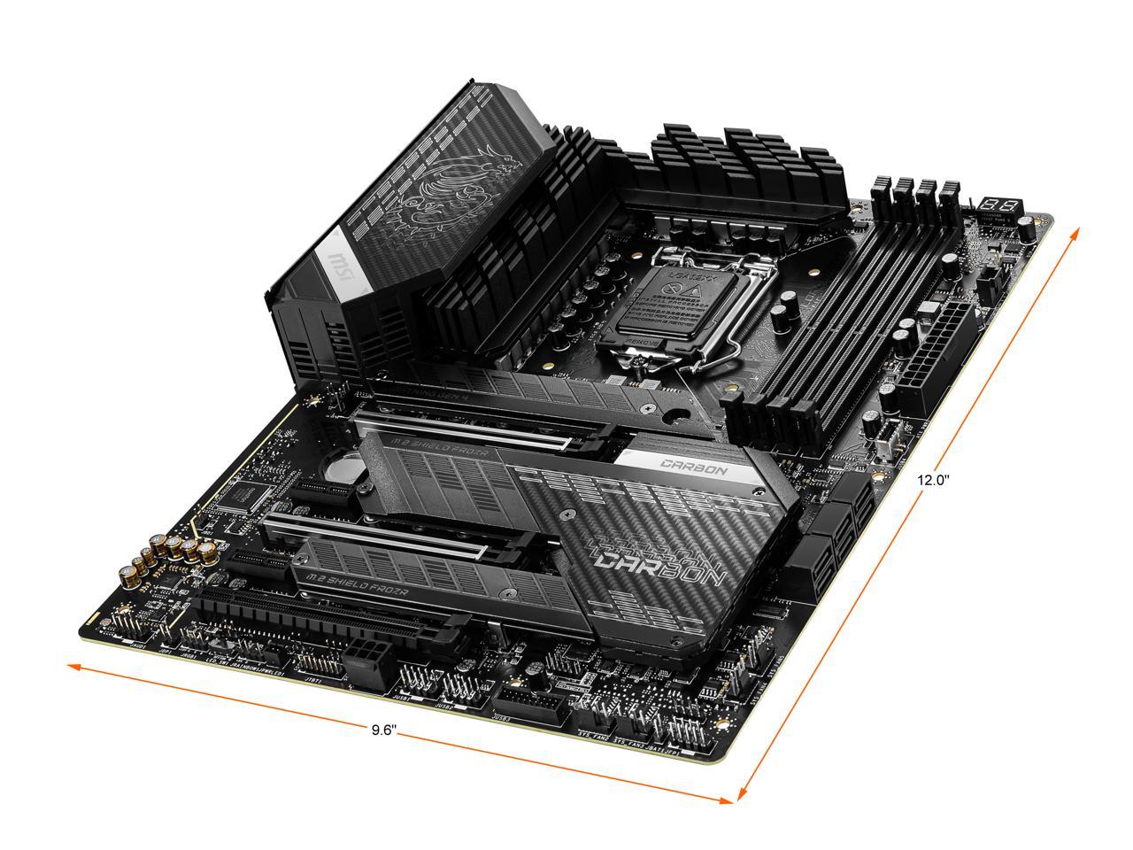 Msi Mpg Z590 Gaming Carbon Wifi Lga 1200 Intel Z590 Sata 6Gb/S Atx Intel Motherboard