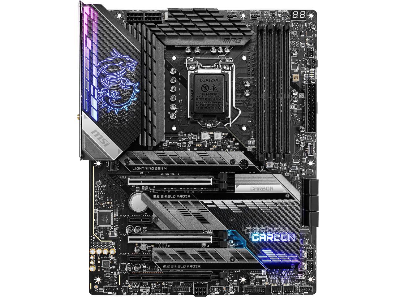 Msi Mpg Z590 Gaming Carbon Wifi Lga 1200 Intel Z590 Sata 6Gb/S Atx Intel Motherboard