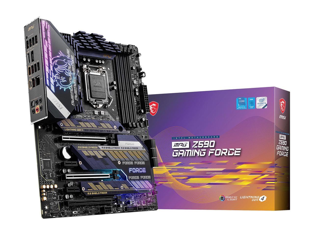 Msi Mpg Z590 Gaming Force Lga 1200 Intel Z590 Sata 6Gb/S Atx Intel Motherboard
