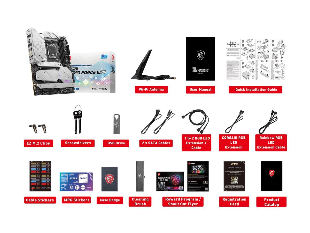 Msi Mpg Z690 Force Wifi Socket Lga1700/ Intel Z690/ Ddr5/ Sata3&Usb3.2/ Amd Crossfire/ M.2/ Wifi&Bluetooth/ Atx Motherboard