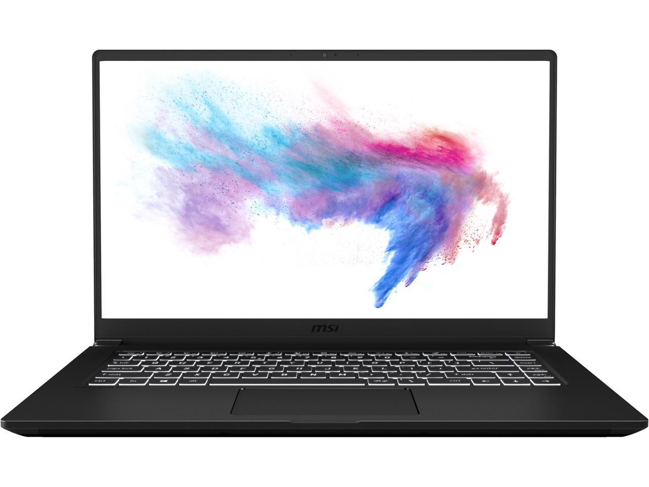 Msi Modern 15 A10M-656 15.6 Inch Intel Core I5-10210U 1.6-4.2Ghz/ 8Gb Ddr4/ 512Gb Nvme Ssd/ Usb3.2/ Windows 10 Laptop (Black)