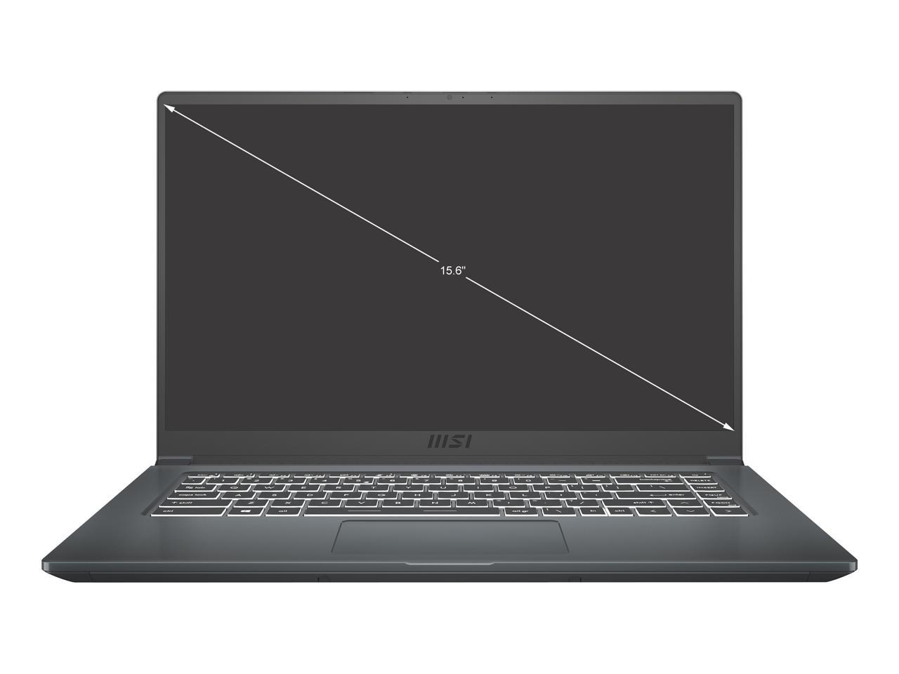 Msi Modern 15 A5M-072 15.6 Inch Amd Ryzen 7 5700U 1.8-4.3Ghz/ 8Gb Ddr4/ 512Gb Nvme Ssd/ Usb3.2/ Windows 10 Laptop (Carbon Gray)