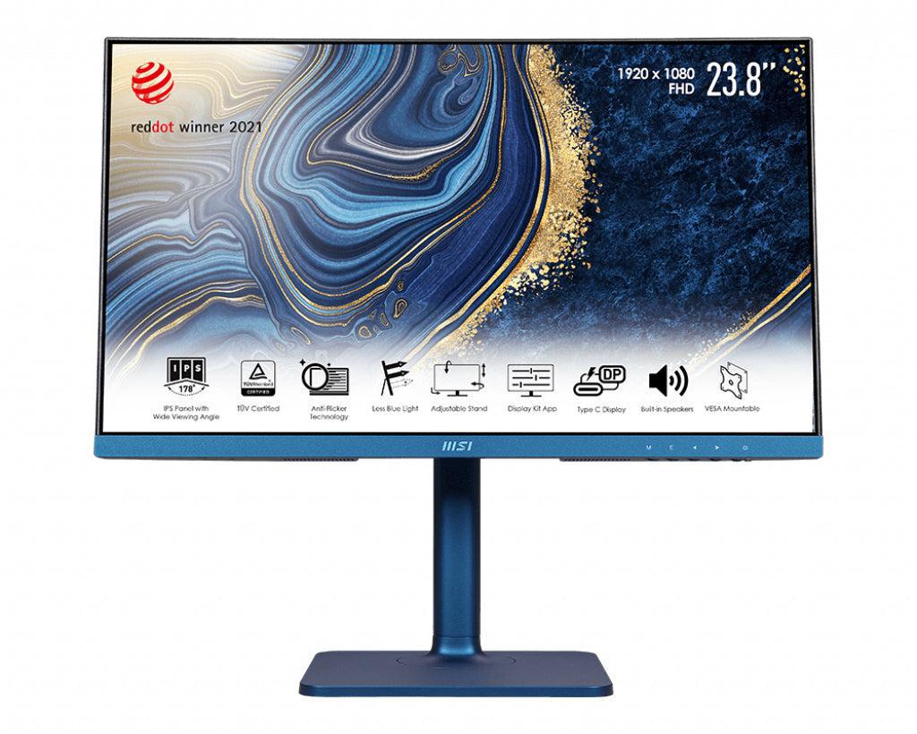 Msi Modern Md241P Ultramarine 60.5 Cm (23.8") 1920 X 1080 Pixels Full Hd Lcd Blue
