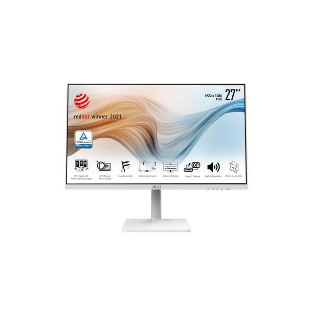 Msi Modern Md271Pw 27 Inch Full Hd Ips 1000:1 5Ms Hdmi Anti-Glare Monitor W/ Speakers
