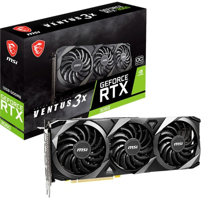 MSI NVIDIA GeForce RTX 3060 Graphic Card - 12 GB GDDR6 G3060V3X12C