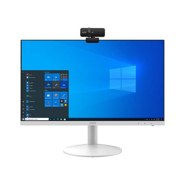 Msi Pro Ap241 11M-009Us 23.8 Inch Intel Core I3-10105 Processor 8Gb Ddr4 250Gb M.2 Nvme Ssd Windows 10 Home Non-Touch Screen All-In-One Pc (White)