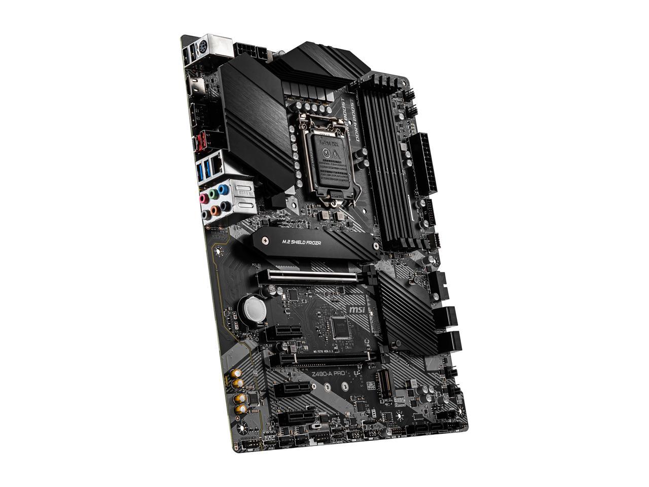Msi Pro Z490-A Pro Lga 1200 Intel Z490 Sata 6Gb/S Atx Intel Motherboard