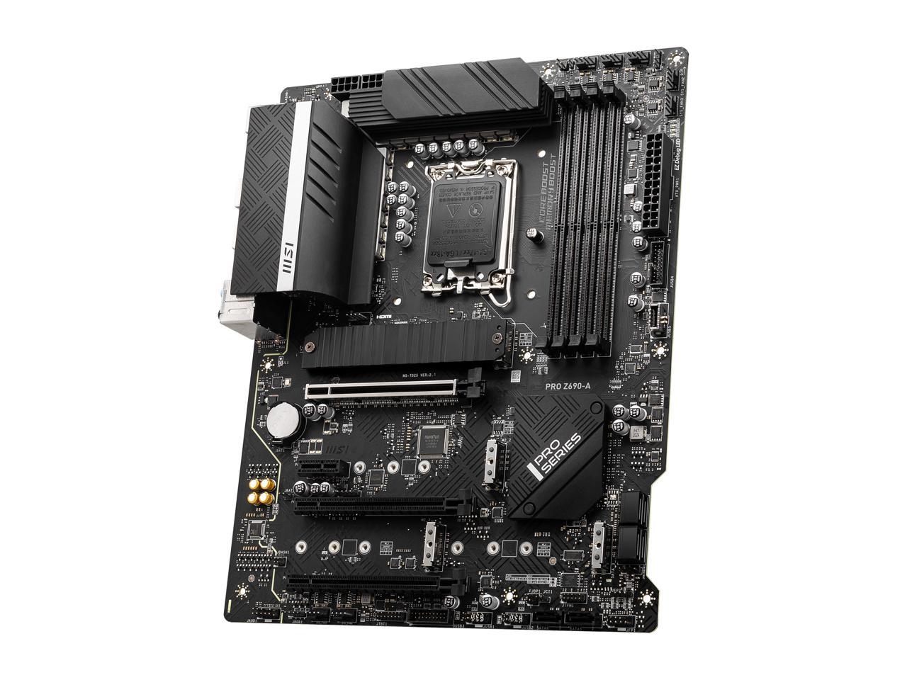 Msi Pro Z690-A Socket Lga1700/ Intel Z690/ Ddr5/ Sata3&Usb3.2/ M.2/ Atx Motherboard