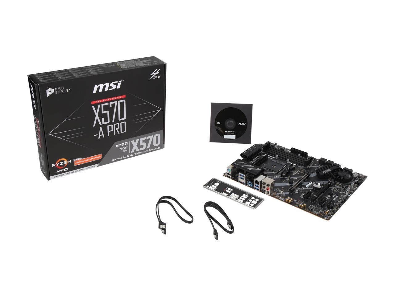 Msi X570-A Pro Socket Am4/ Amd X570/ Ddr4/ Sata3&Usb3.2/ Pcie 4.0/ M.2/ A&Gbe/ Hdmi Atx Motherboard